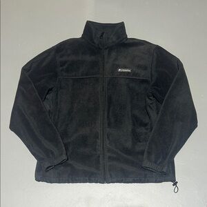Columbia Black Fleece Zip-Up Hoodie (Men L)